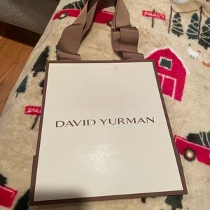 Authentic David Yurman Cream and Brown shopping Bag and envelope